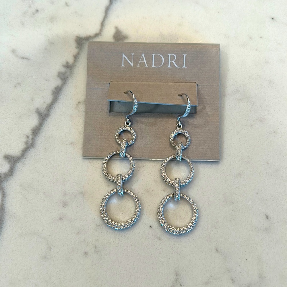 Nadri crystal drop earrings